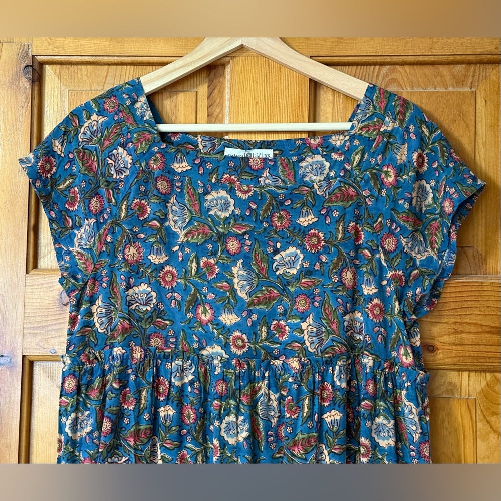 NWT Natural Life Berkley dress in blue floral size XS - Picture 7 of 7